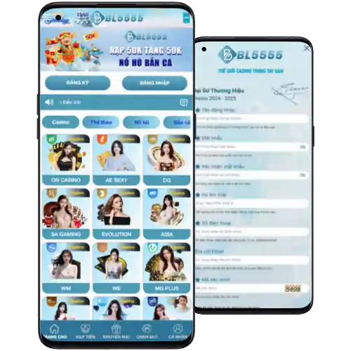 Trải nghiệm BL5555 mọi lúc, mọi nơi bằng Tải App ứng dụng